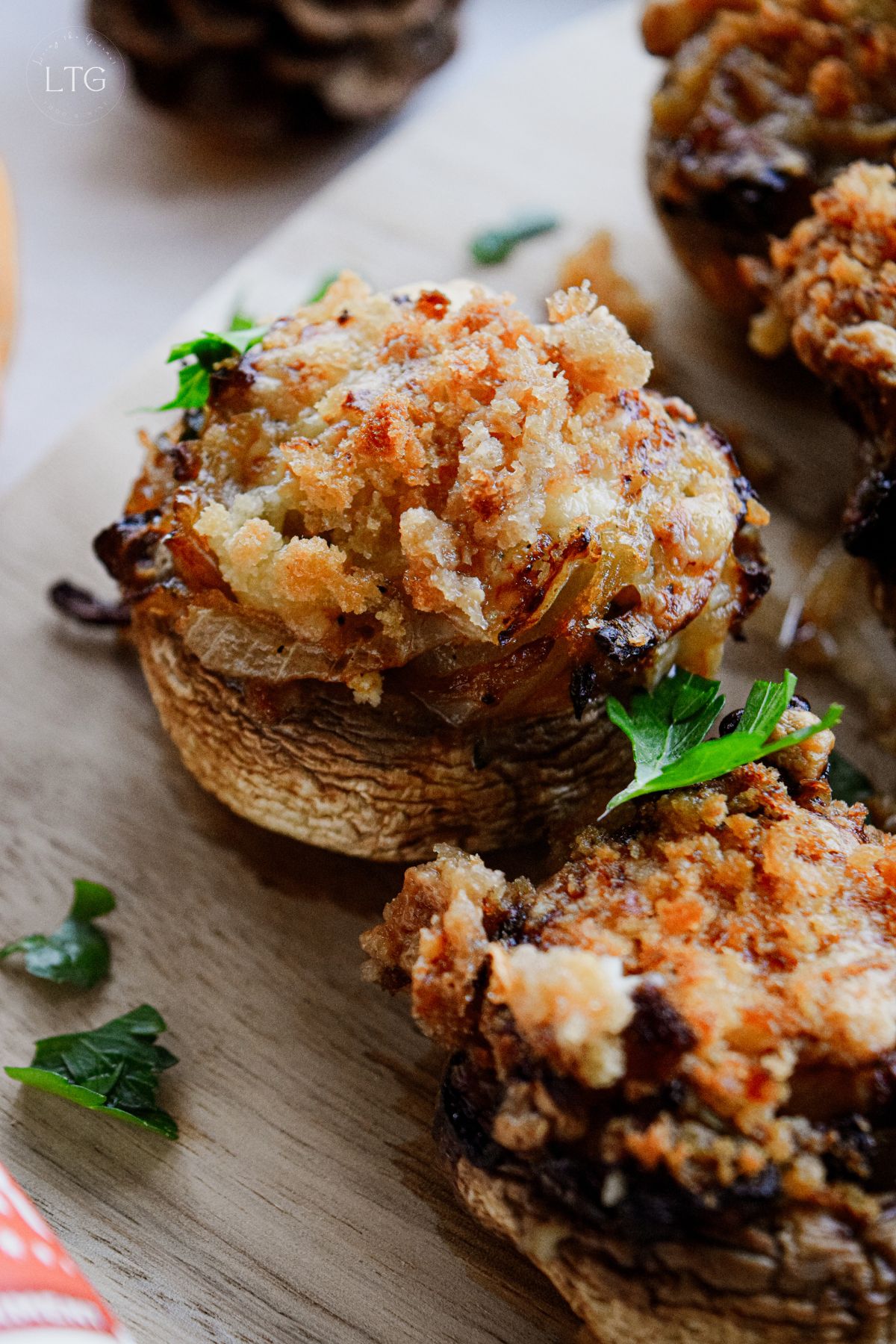 Spicy Grilled Stuffed Mushrooms - Recipe photo by LivingtheGourmet