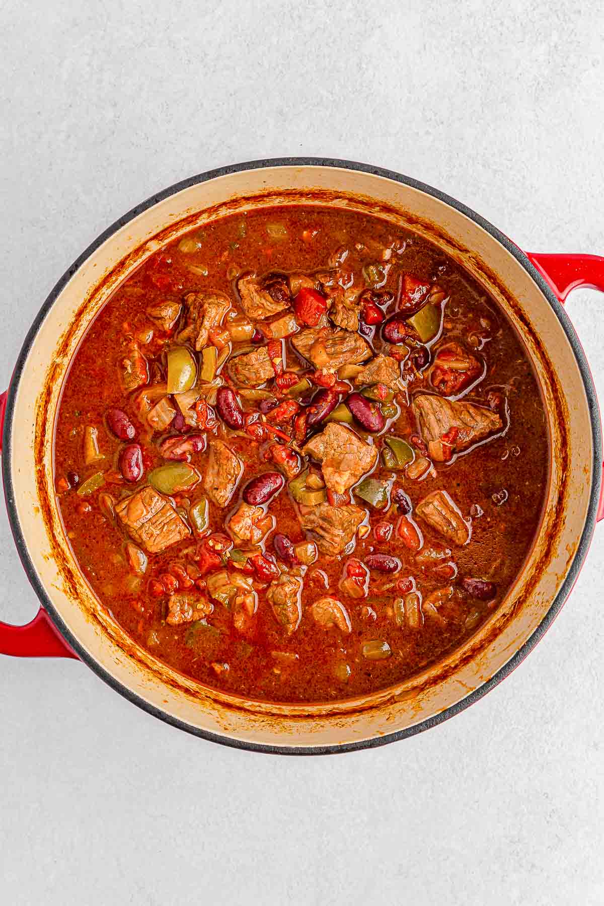 Stew Meat Chili - Recipe photo by ToSimplyInspire