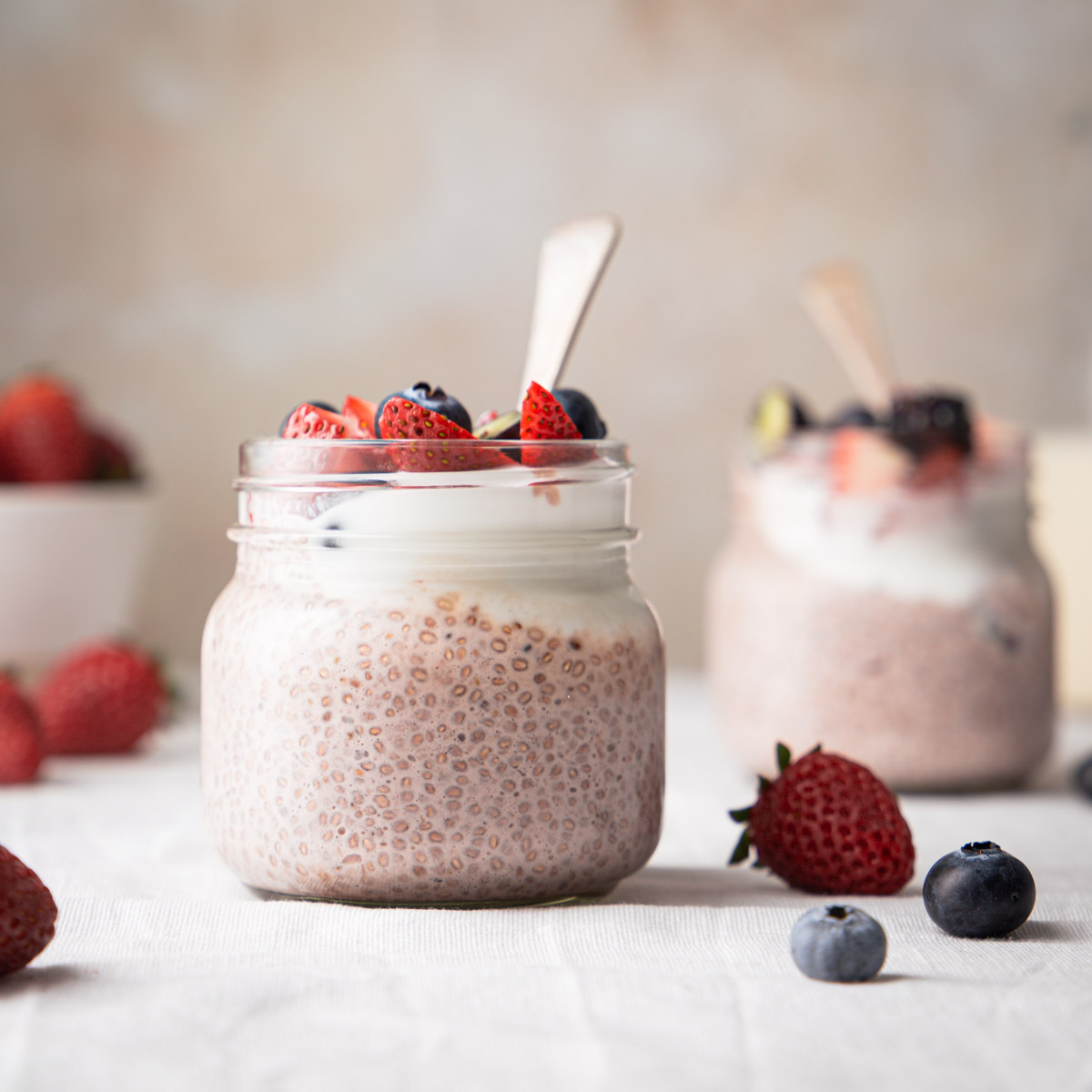 Strawberry Chia Pudding - Recipe photo by My Goodness Kitchen