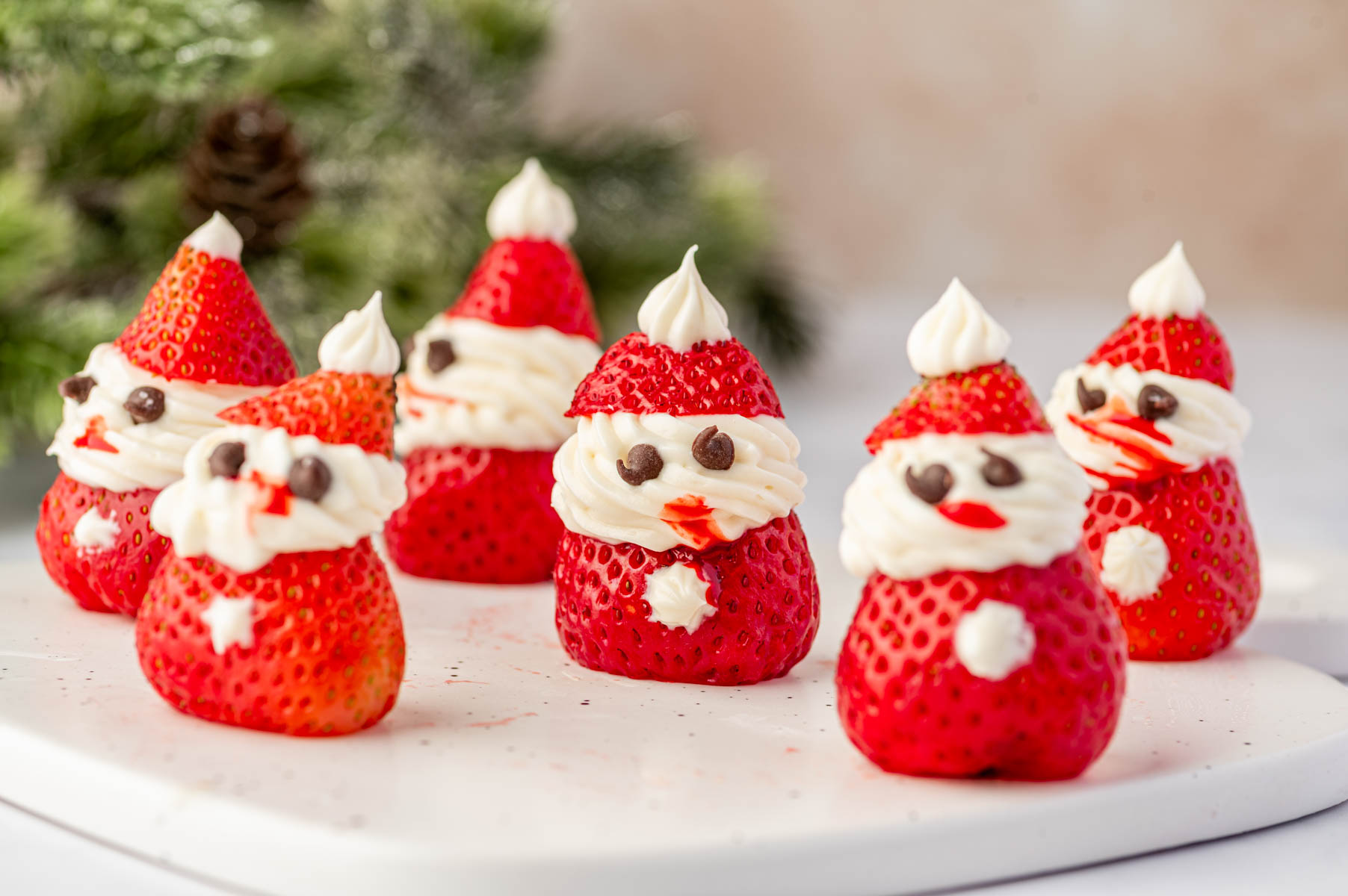 Strawberry Santas - Recipe photo by Abi Thiya