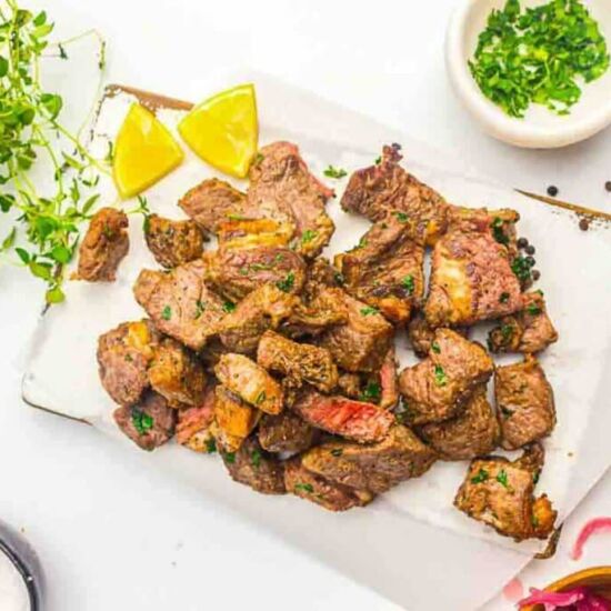 Tender Bites from Air Fryer Steak - Recipe photo by Lowcarb-nocarb