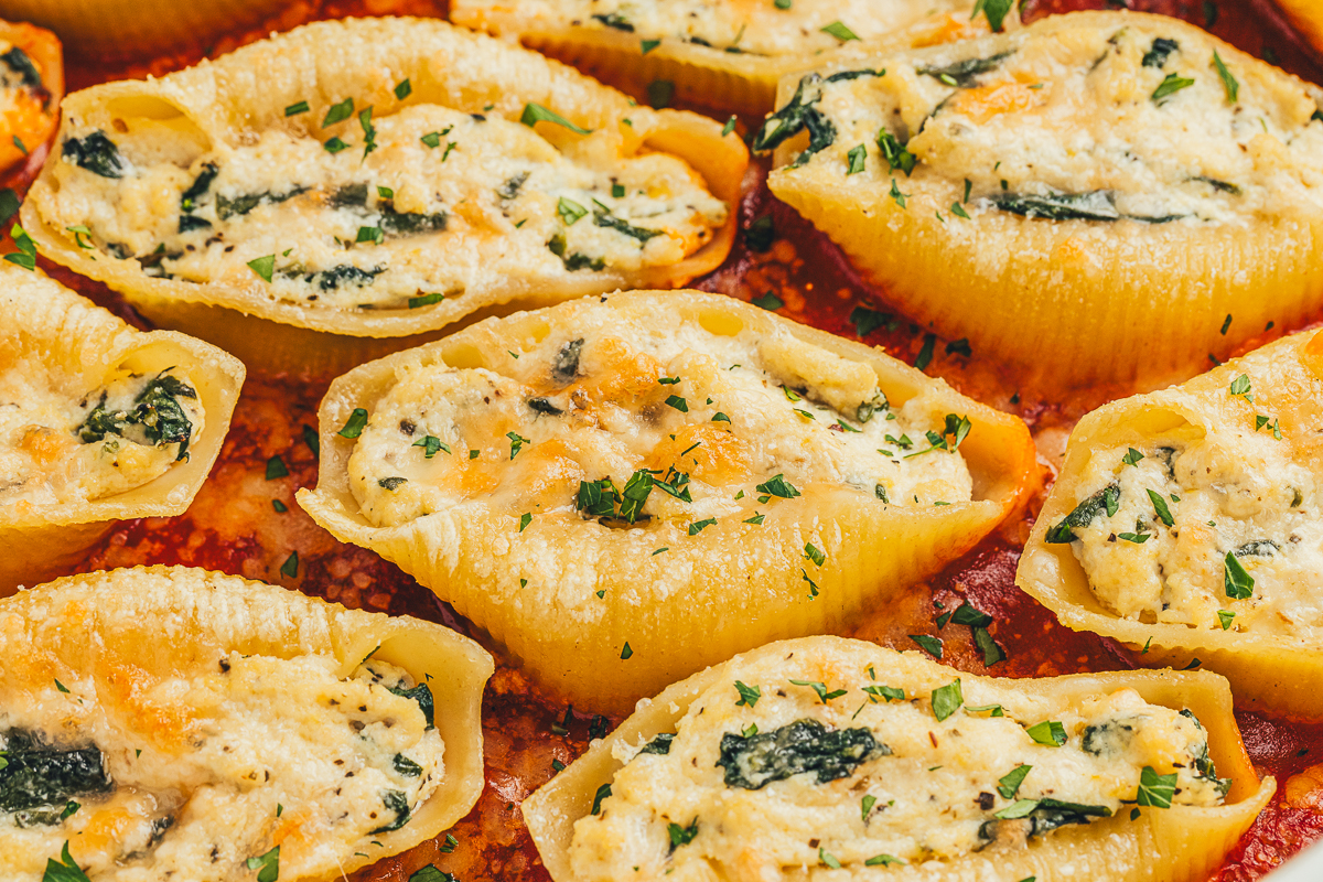 Tofu Ricotta Stuffed Shells - Recipe photo by sweetmiscellany