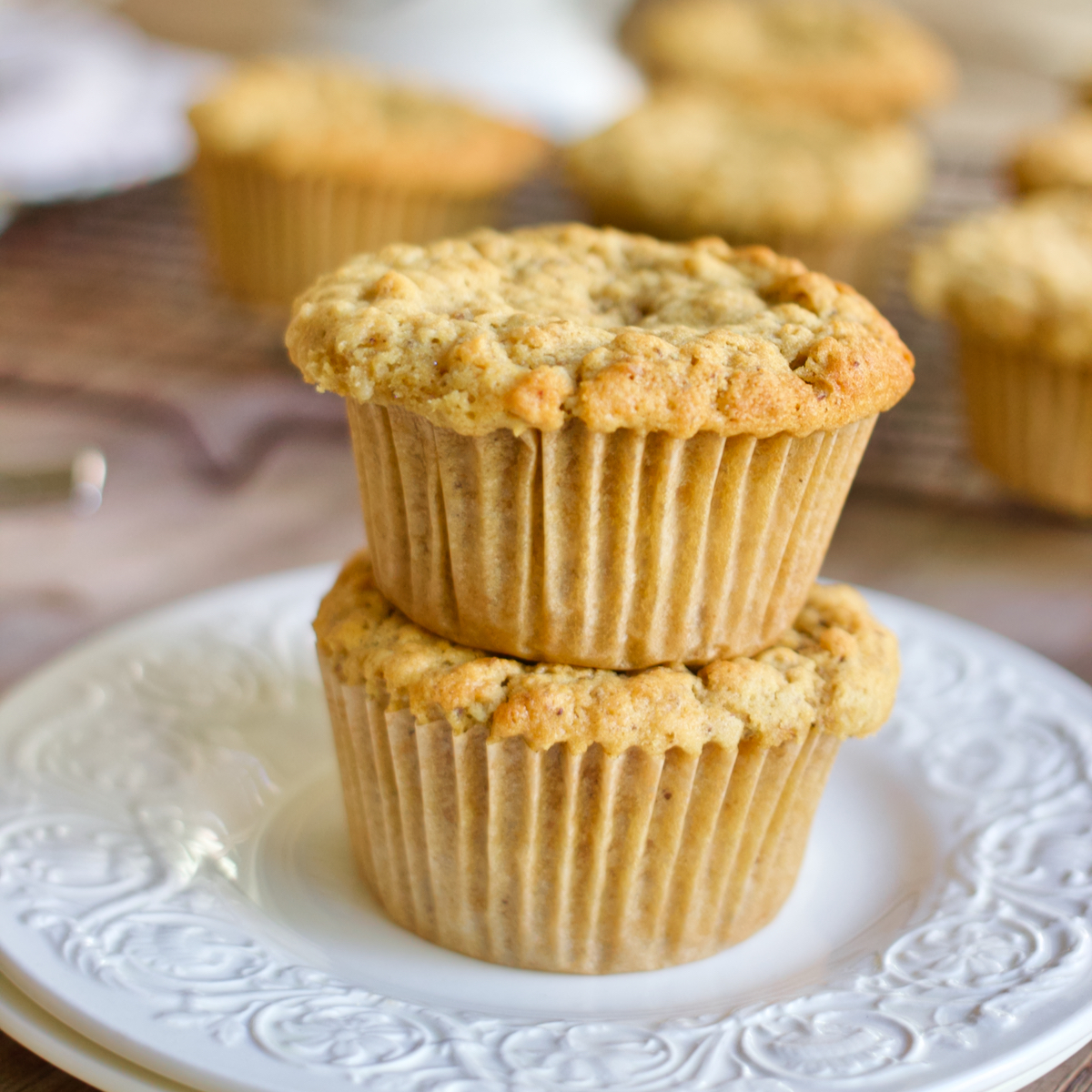 Vegan Oatmeal & Brown Sugar Muffins - Recipe photo by lanebakery