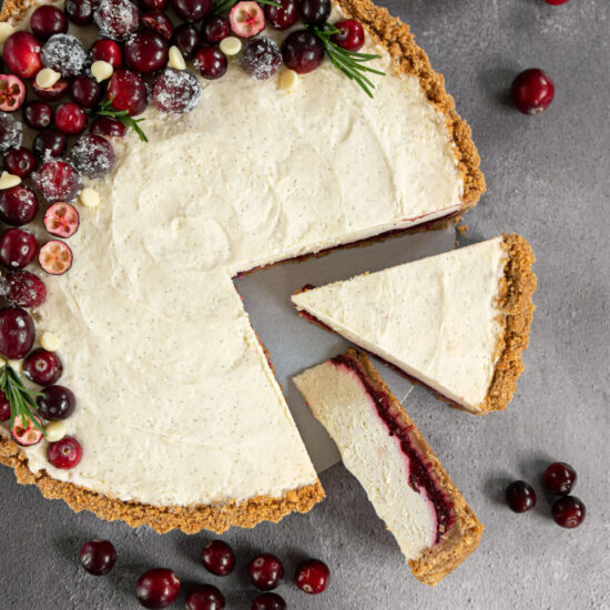 White Chocolate Cranberry Tart - Recipe photo by Cakesperiments