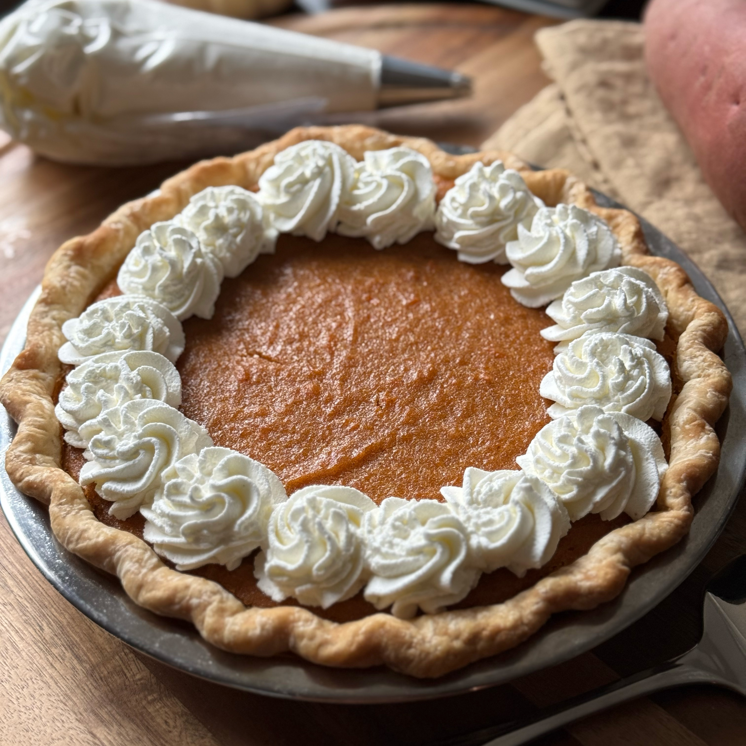 Sweet Potato Pie - Recipe photo by pestoandpotatoes