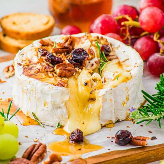 Baked Brie with Honey - Recipe photo by Running to the Kitchen