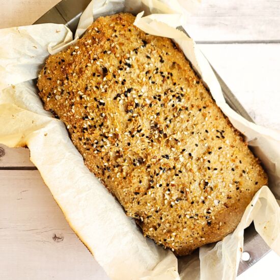 The Best High Protein Bread - Recipe photo by Intentionally Eat