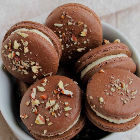Bourbon Pecan Macarons - Recipe photo by homebodyeats