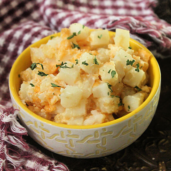 Cheddar Hash Brown Potato Casserole - Recipe photo by recipesmymomgavemeblog