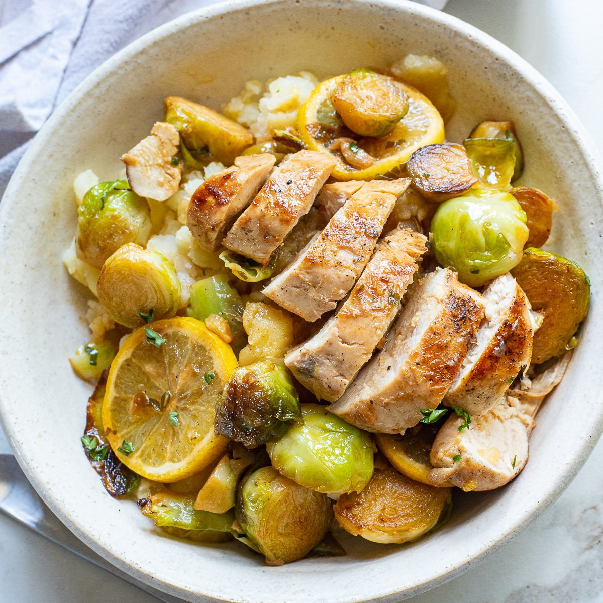 Chicken & Brussels Sprouts Skillet - Recipe photo by IrenaMacri