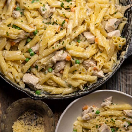 Chicken Pot Pie Pasta - Recipe photo by Absolute Foodie