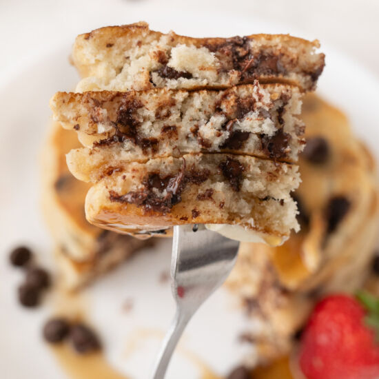 Chocolate Chip Pancakes for One - Recipe photo by a weekend cook