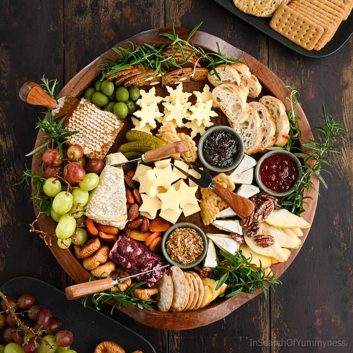 Christmas Cheese Board - Recipe photo by In Search Of Yummy-ness