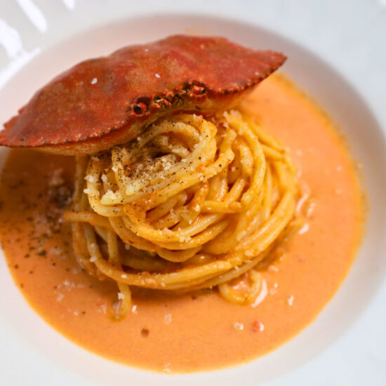 Creamy Crab Spaghetti - Recipe photo by Keep Up Cooking
