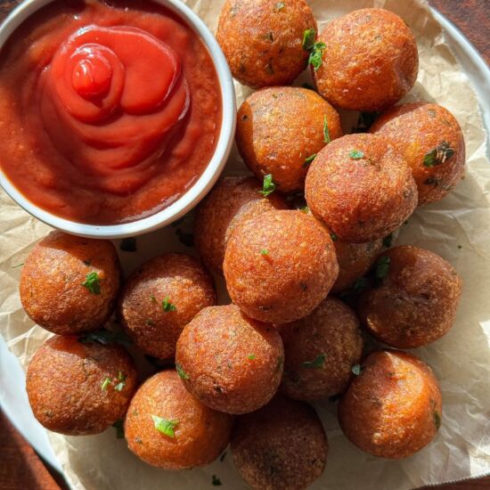Crispy Potato Balls - Recipe photo by aflavorfulbite