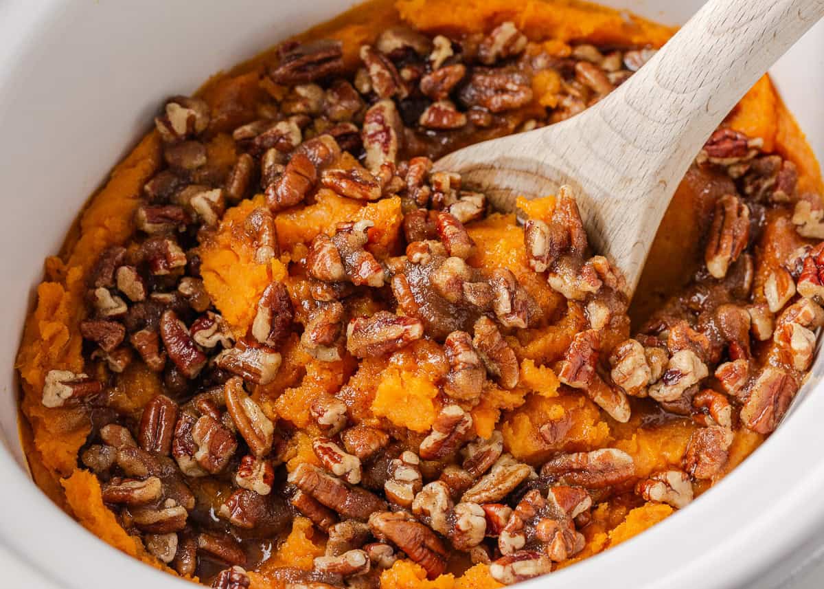 Crockpot Sweet Potato Casserole - Recipe photo by I Heart Naptime