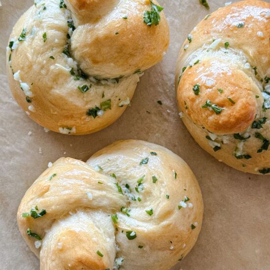 Giant Garlic Knots - Recipe photo by aflavorfulbite