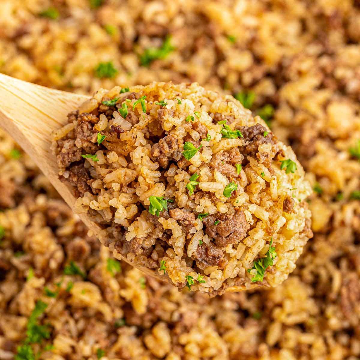 Hamburger Rice Casserole - Recipe photo by ToSimplyInspire