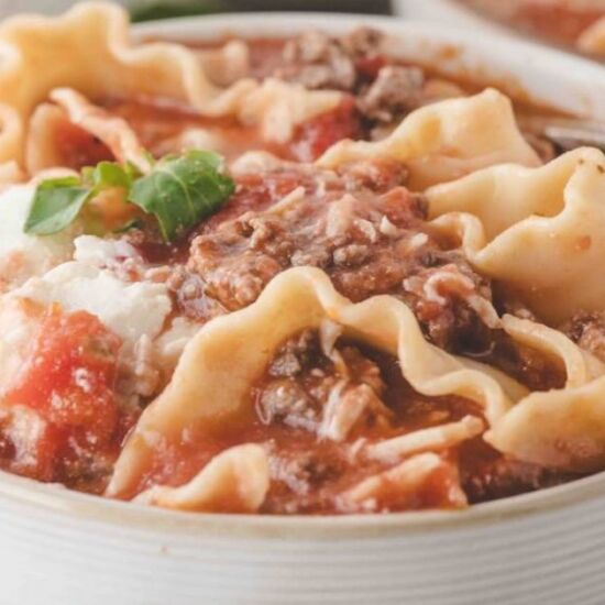 One-Pot Lasagna Soup - Recipe photo by practical southern cooking