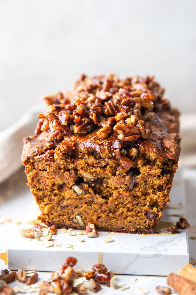Maple Pecan Sweet Potato Bread - Recipe photo by Garden in the kitchen