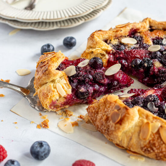 Mixed Berry Frangipane Galette - Recipe photo by pumpkinandpavlova