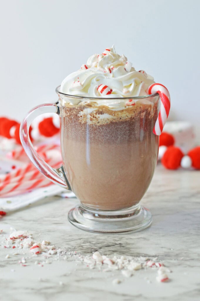 Peppermint Hot Chocolate - Recipe photo by The Cookin Chicks