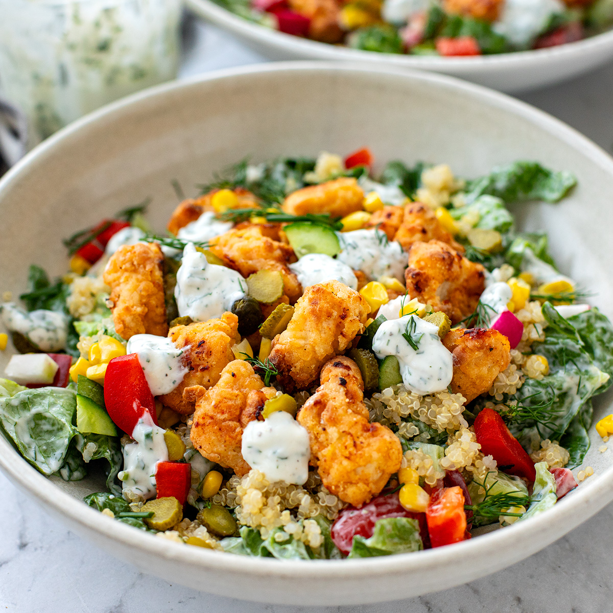 Popcorn Chicken Bowls - Recipe photo by IrenaMacri