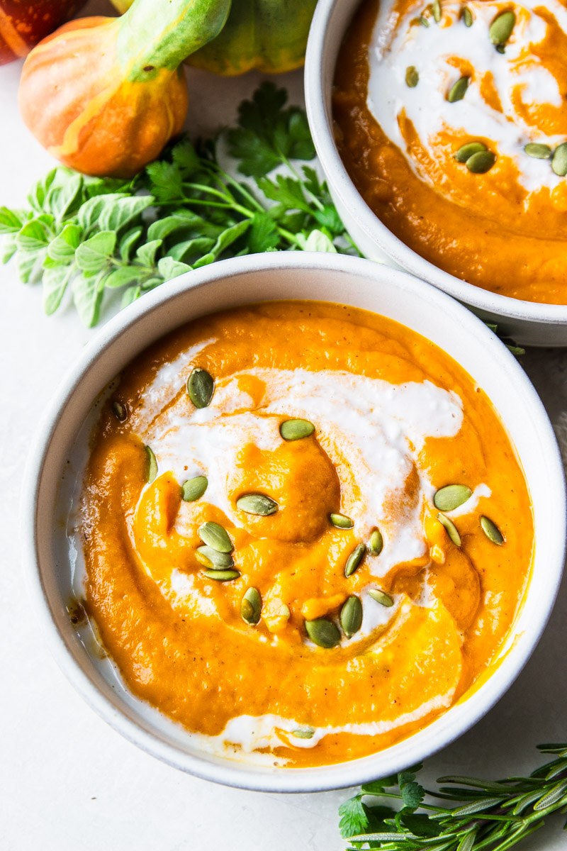 Roasted Butternut Squash Soup - Recipe photo by Garden in the kitchen