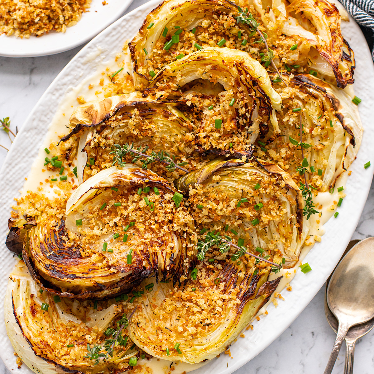 Roasted Cabbage With Parmesan Sauce - Recipe photo by IrenaMacri