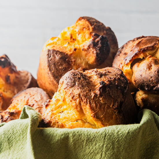 Brown Butter Sage Parm Popovers - Recipe photo by Sweet Tea and Thyme