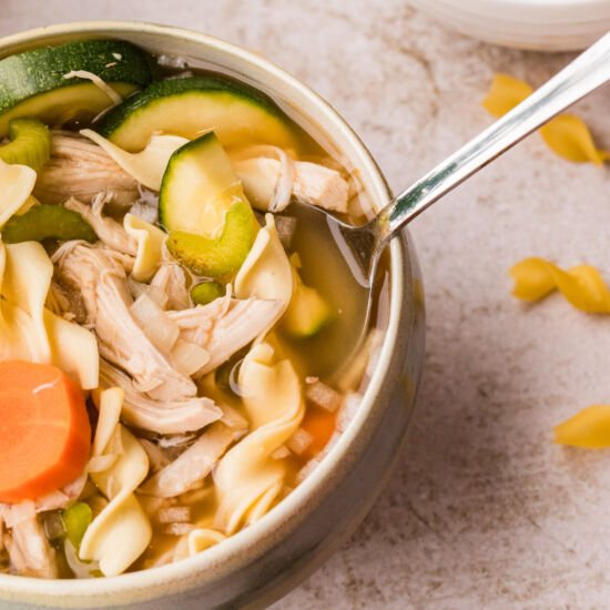 Small Batch Chicken Noodle Soup - Recipe photo by a weekend cook