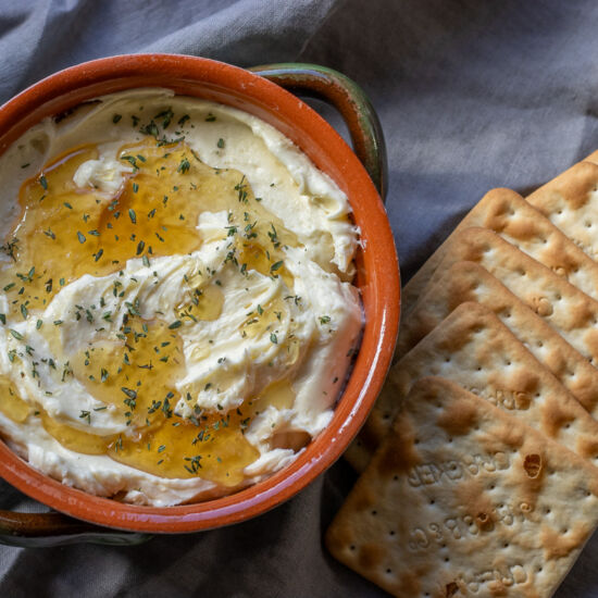 Whipped Brie Cheese with Honey - Recipe photo by Cooking Gorgeous