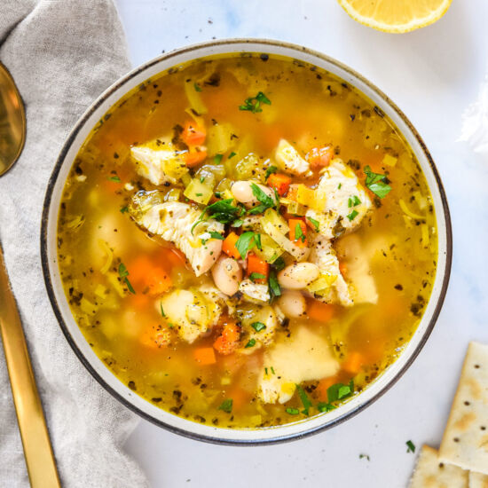 White Bean Lemon Chicken Soup - Recipe photo by projectmealplan