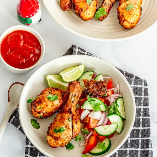 Grilled Dry Rub Chicken Legs - Recipe photo by Priyanka DK