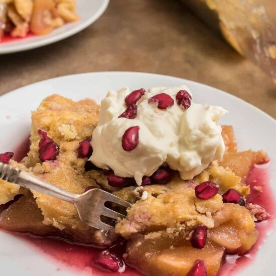 Apple Cobbler with Biscuit Topping - Recipe photo by Barbara Curry