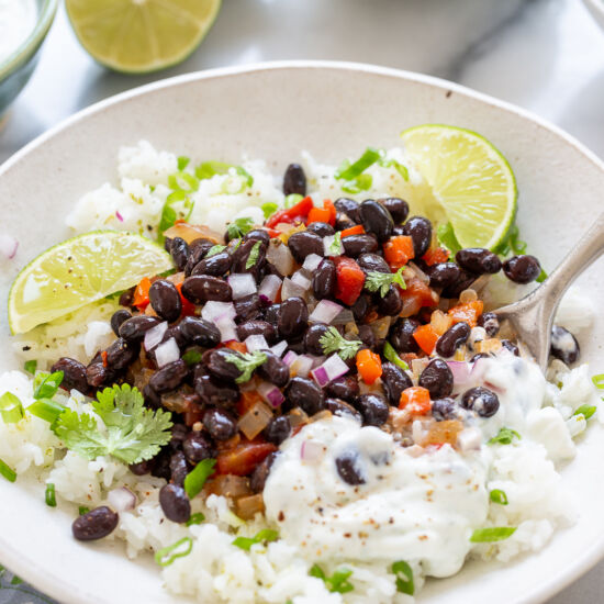 Black Beans and Rice - Recipe photo by Savingroomfordessert