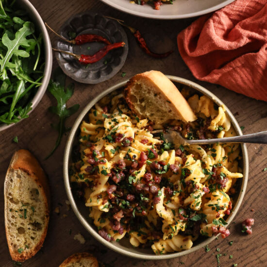 Butternut Squash and Gouda Pasta - Recipe photo by Apinchofzest