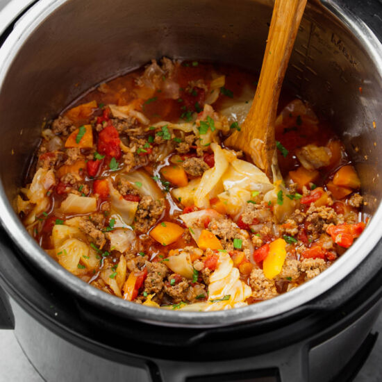 Unstuffed Cabbage Roll Soup - Recipe photo by Garden in the kitchen