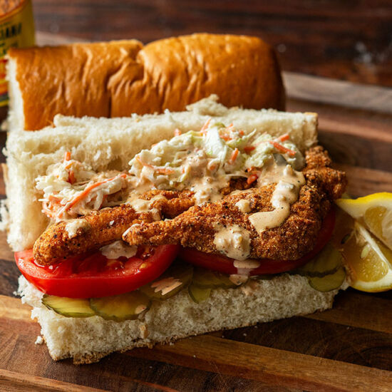 Fried Catfish Po' Boy - Recipe photo by Chicken Fried Kitchen