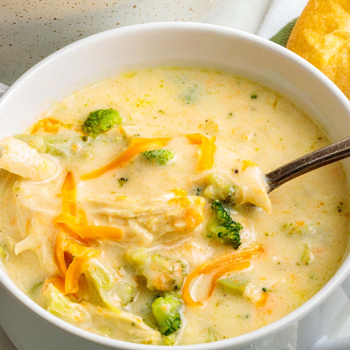 Chicken Broccoli Cheddar Soup - Recipe photo by bykelseysmith