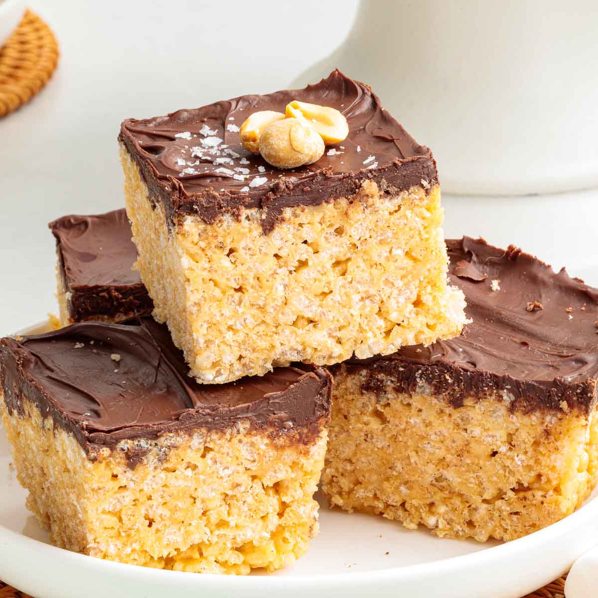 Peanut Butter Rice Krispie Treats - Recipe photo by bykelseysmith