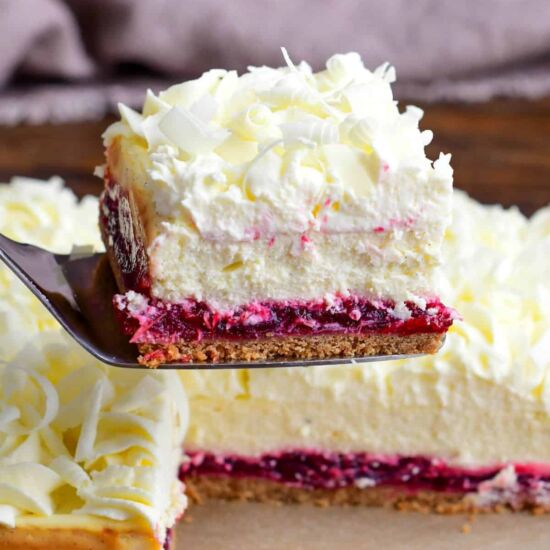 Christmas Cheesecake Bars - Recipe photo by WillCookForSmiles
