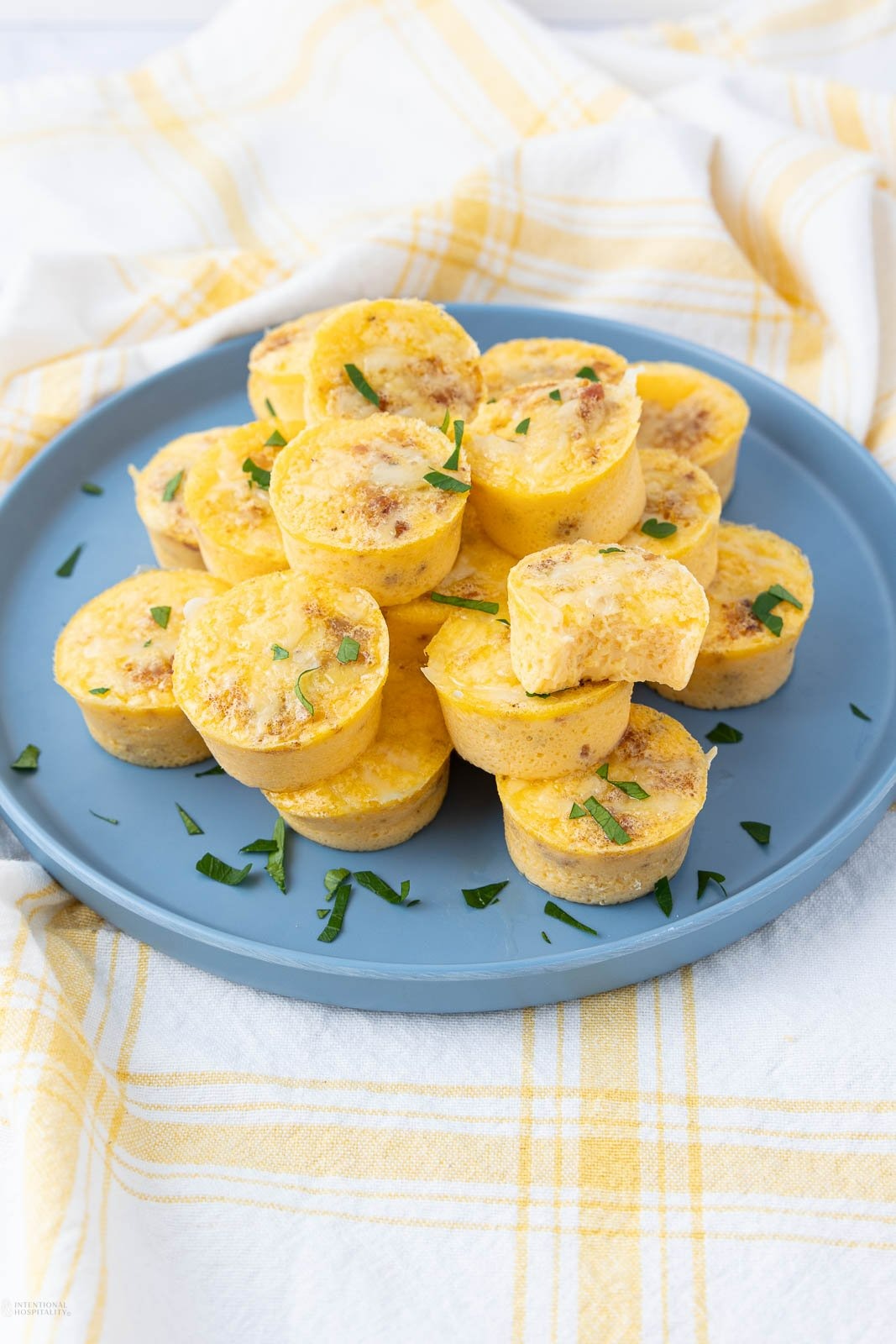 Bacon and Gruyere Egg Bites - Recipe photo by Intentional Hospitality