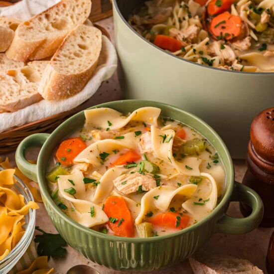 Creamy Chicken Noodle Soup - Recipe photo by Tessies Table