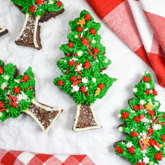 Christmas Tree Brownies - Recipe photo by bastecutfold