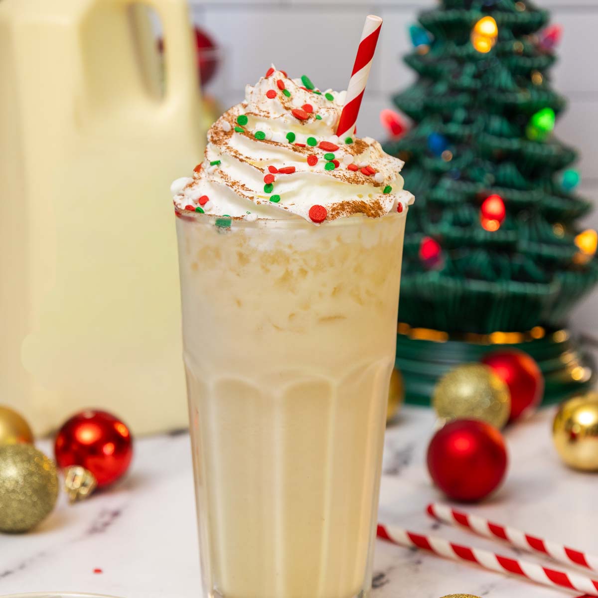 Holiday Eggnog Dirty Soda - Recipe photo by bykelseysmith