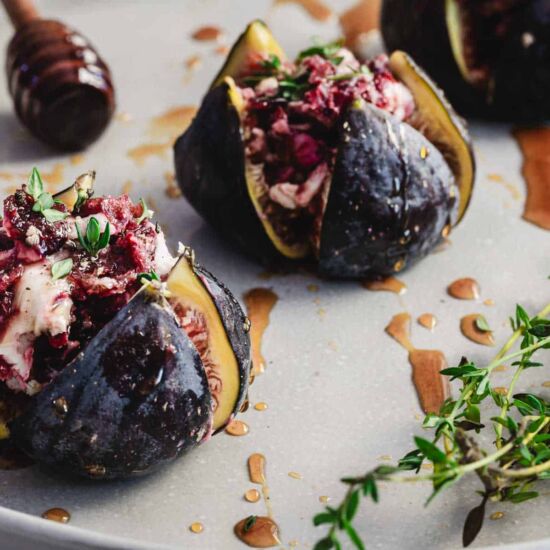 Goat Cheese Stuffed Figs - Recipe photo by ImmigrantsTable
