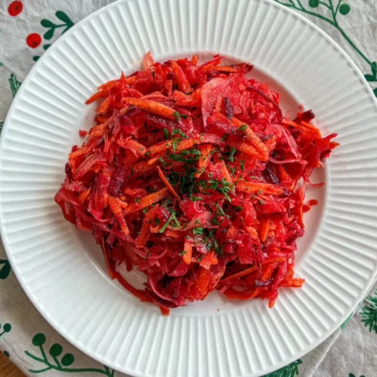 German Sauerkraut Salad - Recipe photo by theeuropeandish