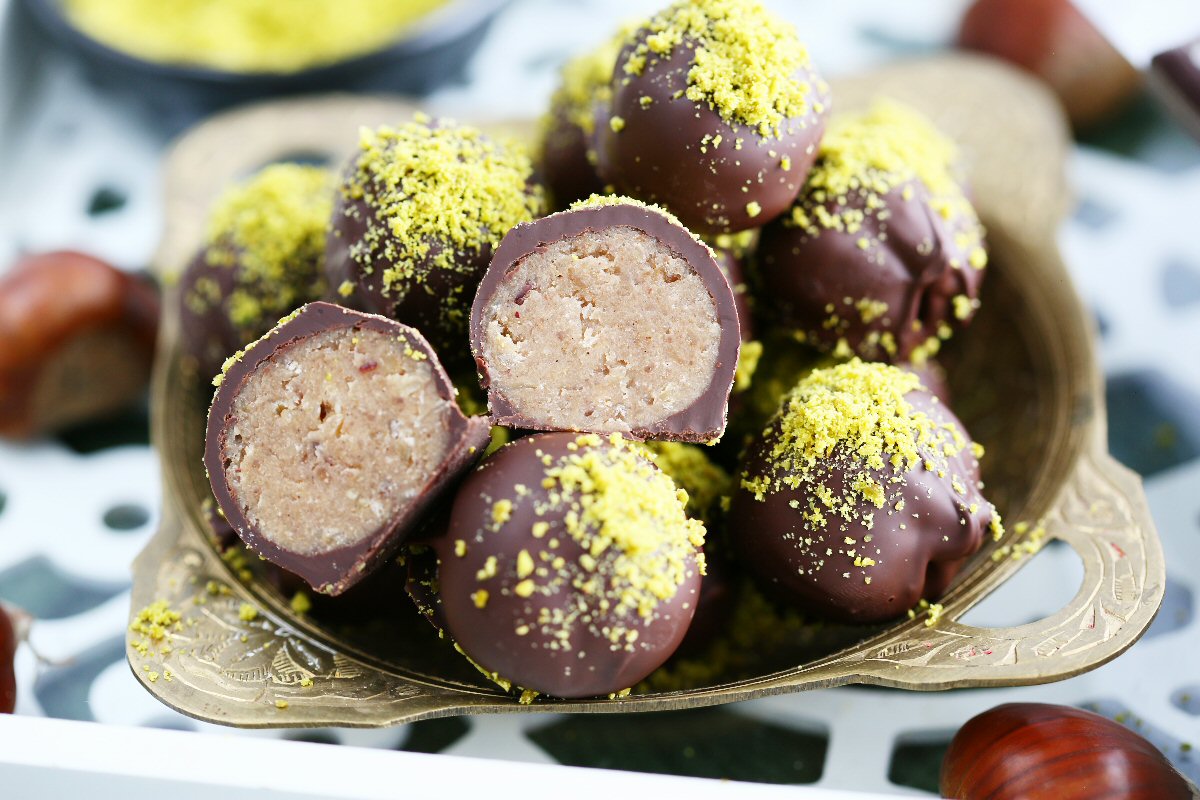 Karyoka – Turkish Chestnut Truffles - Recipe photo by angiesrecipes
