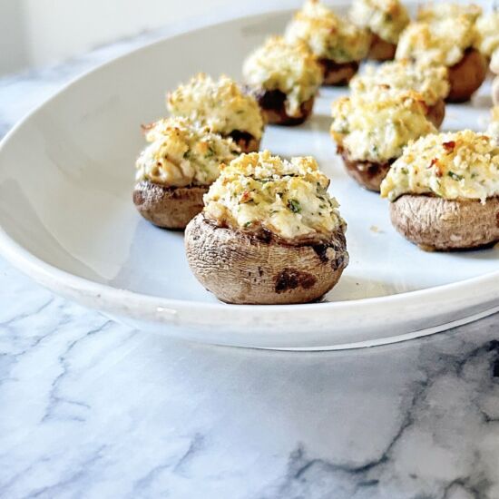 Boursin Stuffed Mushrooms - Recipe photo by Good Enough Moming